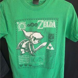 Fruit of the Loom Green Zelda Kids T-Shirt